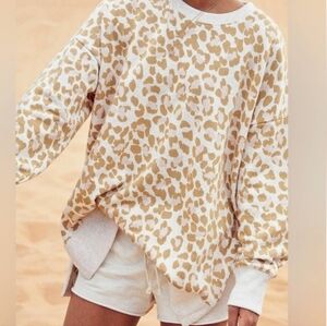 Aerie Good Vibes animal print cozy sweater